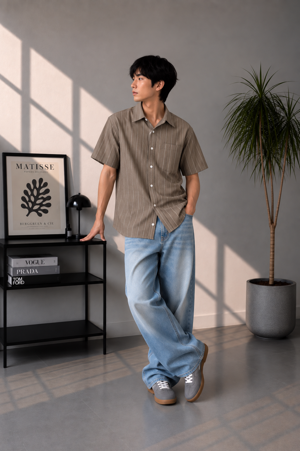 Men striped shirt