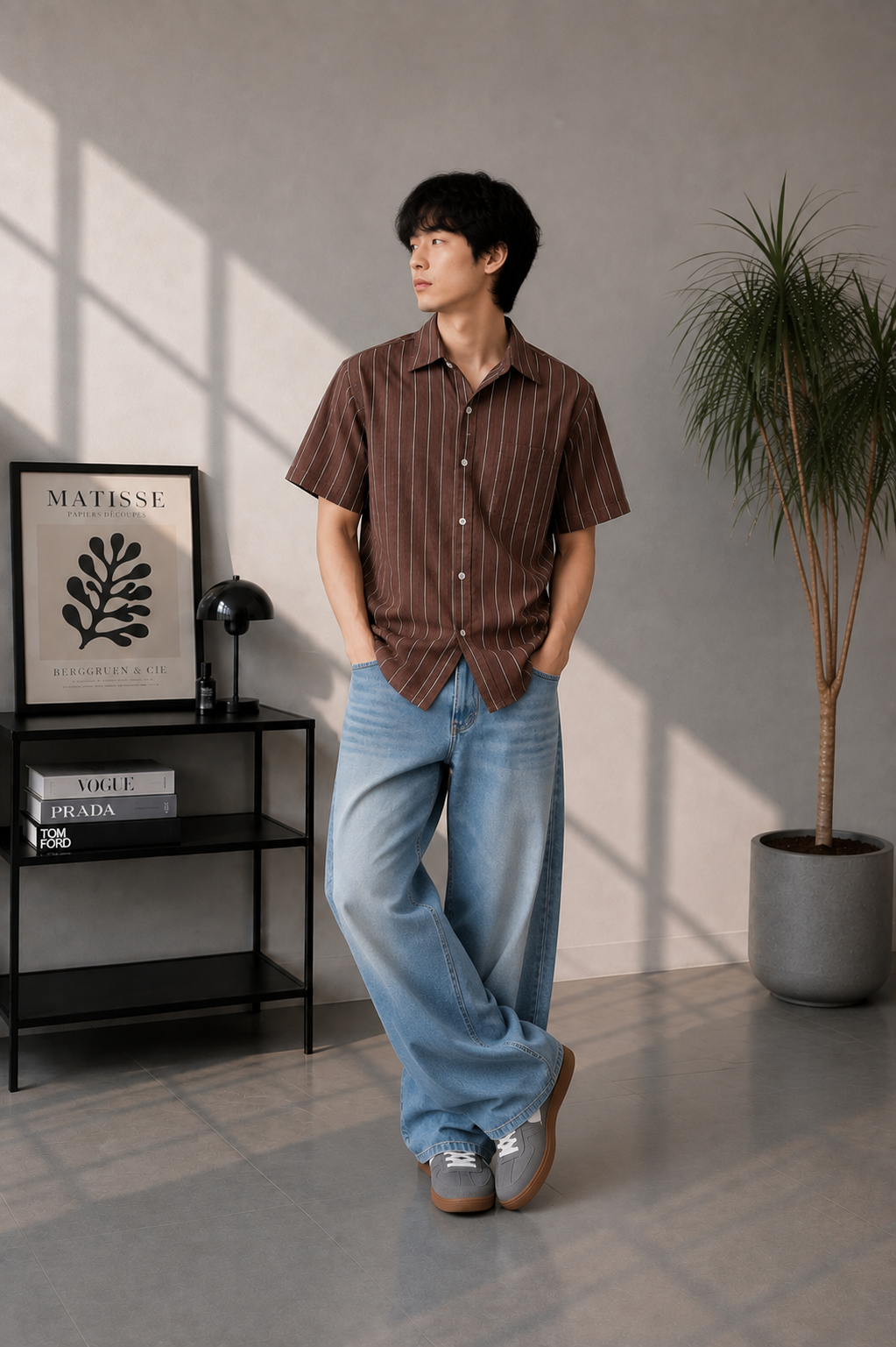 Men striped shirt