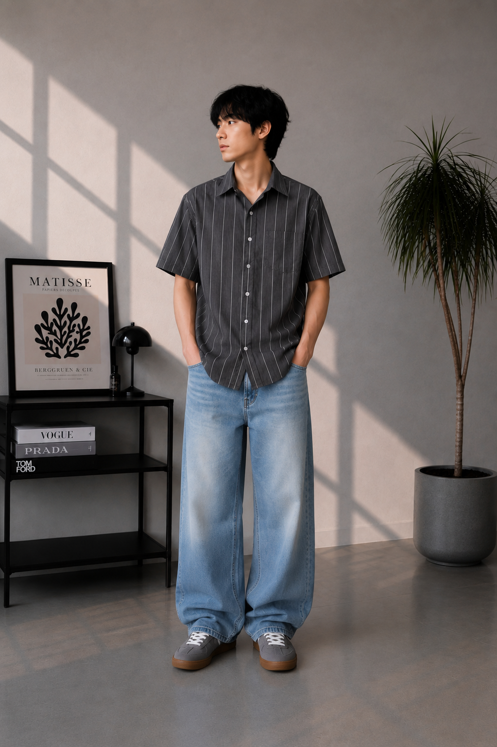 Men striped shirt