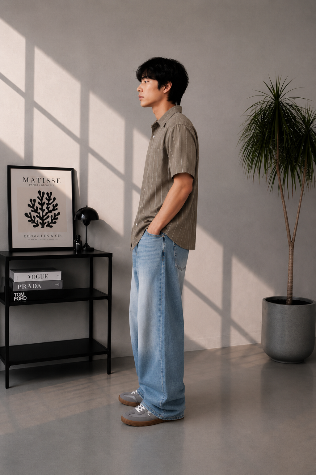 Men striped shirt
