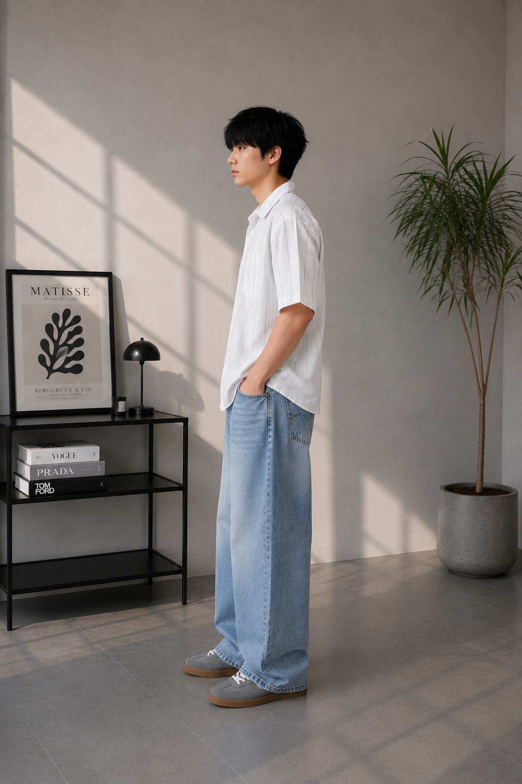 Men striped shirt