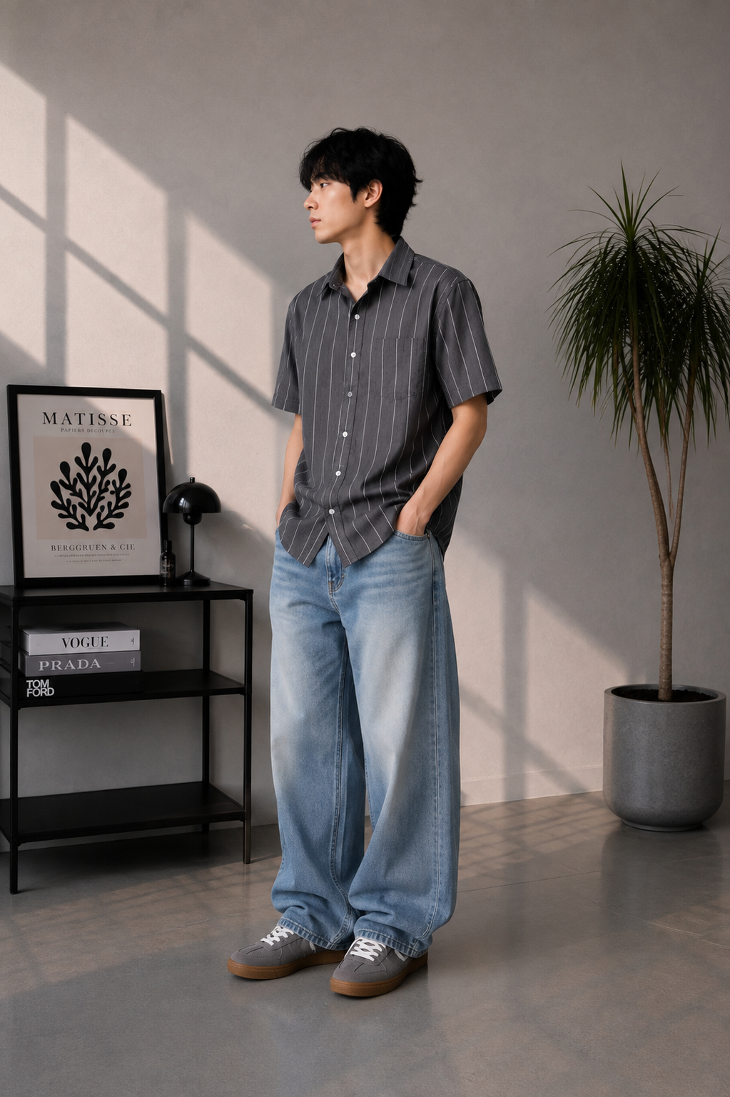 Men striped shirt