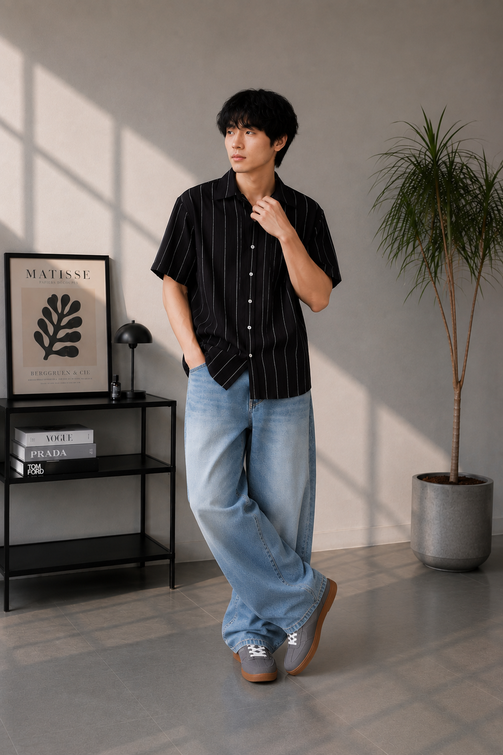 Men striped shirt