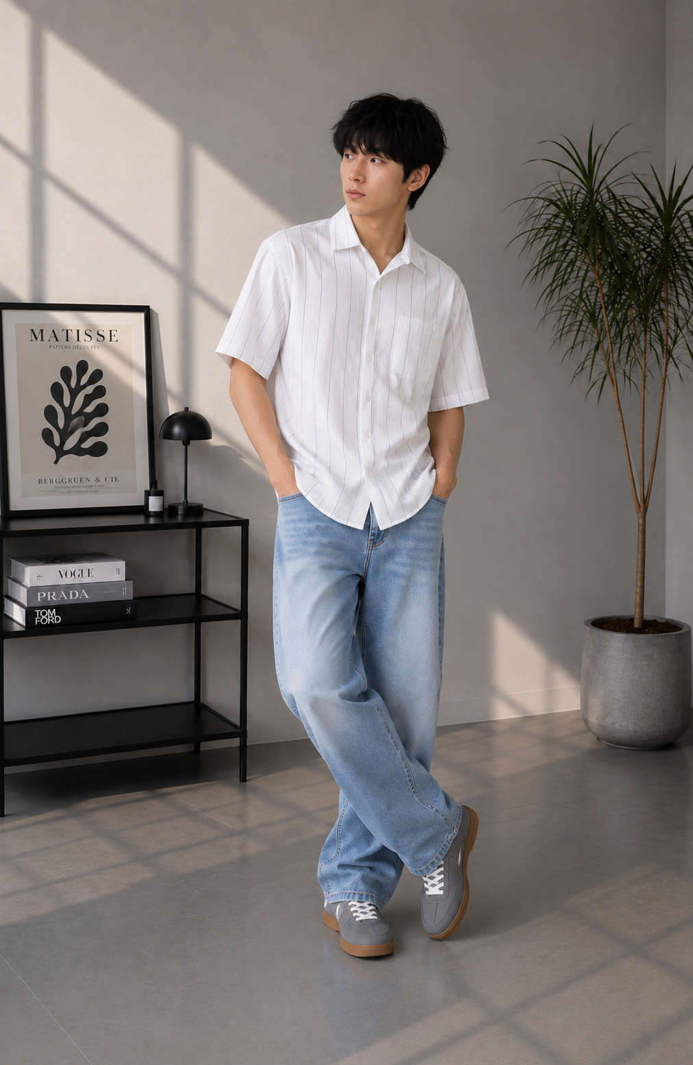 Men striped shirt