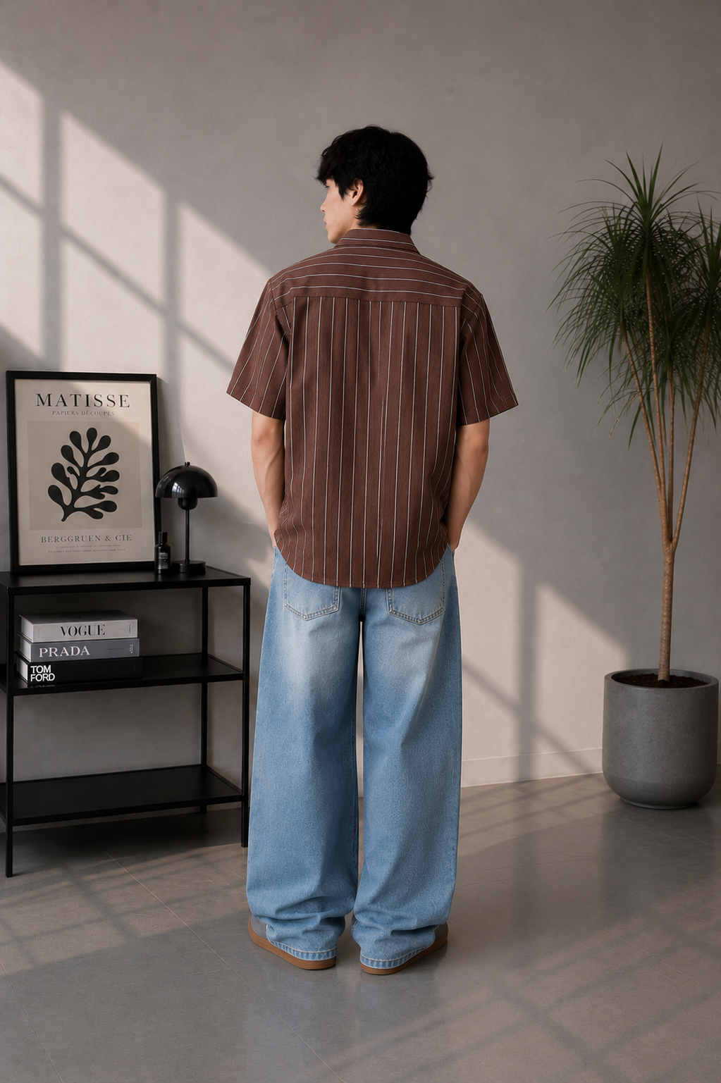 Men striped shirt