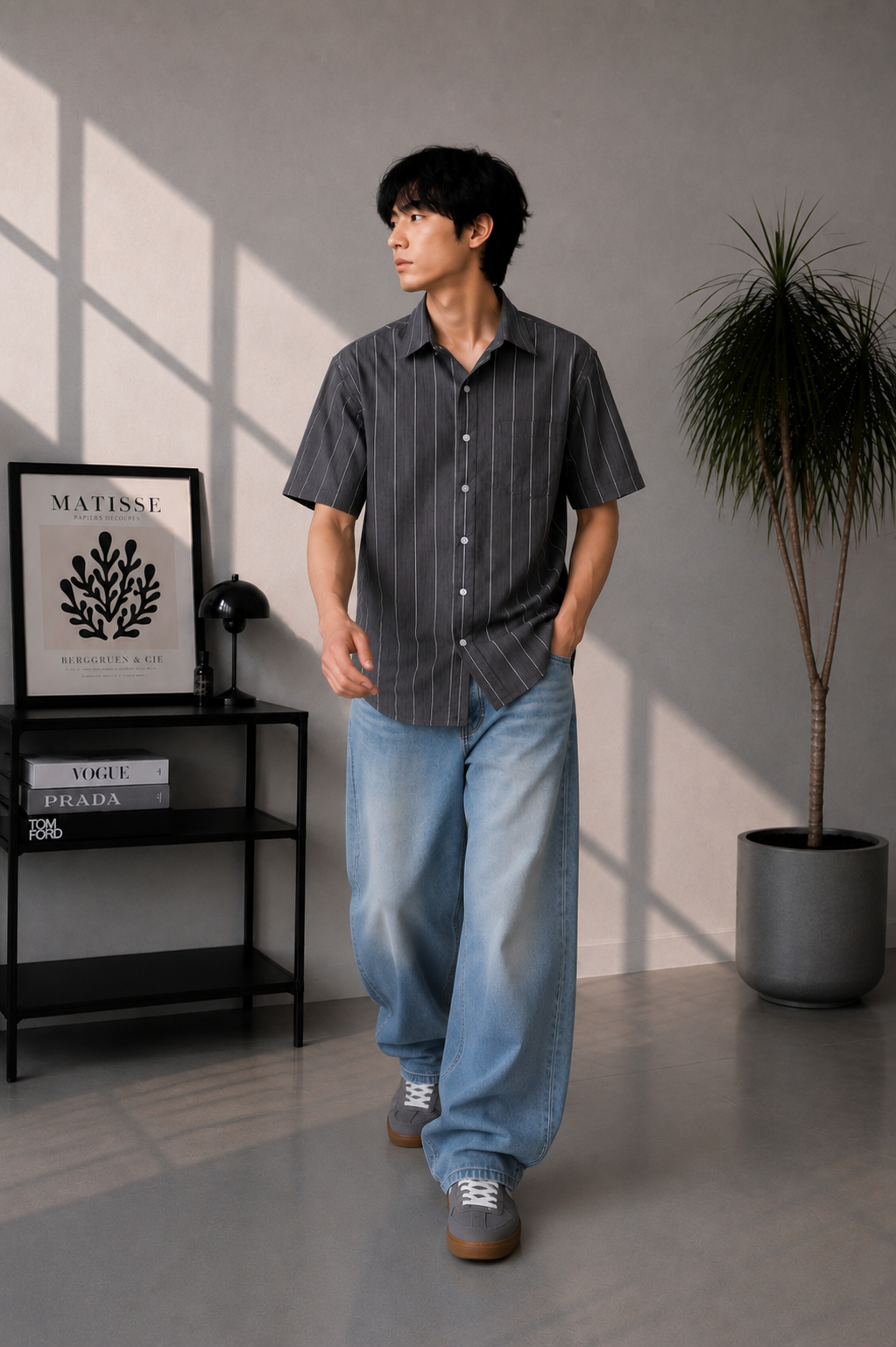 Men striped shirt