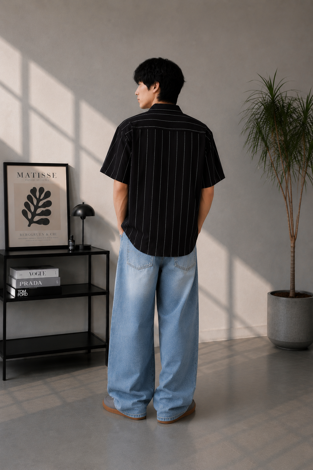 Men striped shirt
