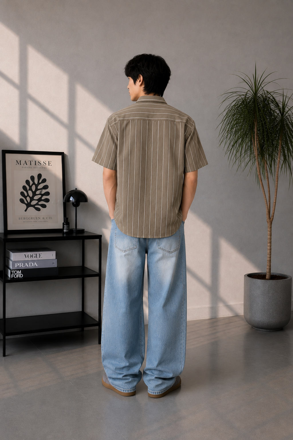 Men striped shirt