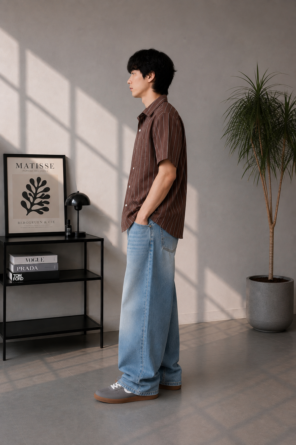 Men striped shirt