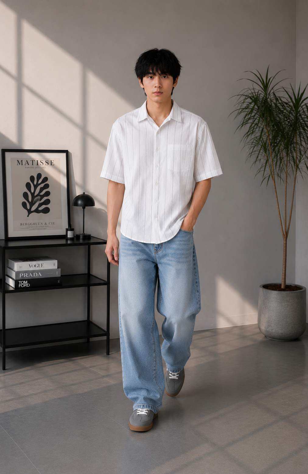 Men striped shirt