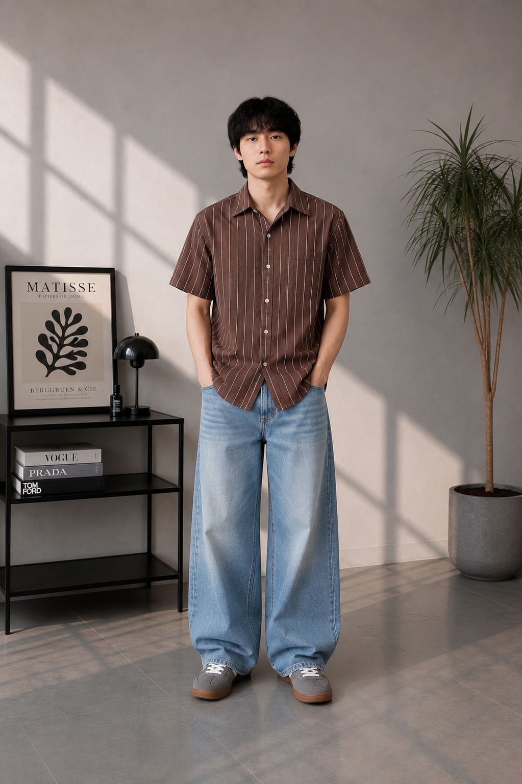 Men striped shirt